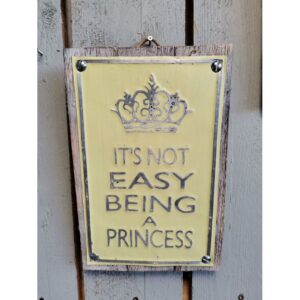 Holz-Metall-Schild Princess